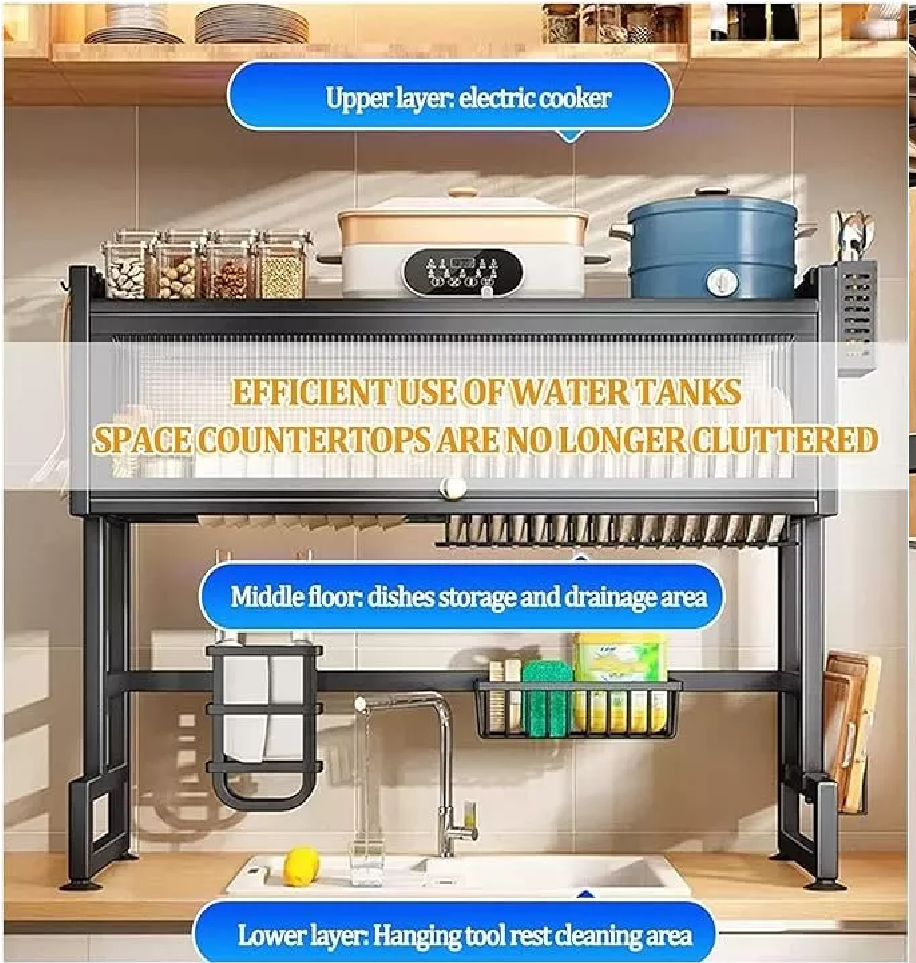 Miniatura 3 de Escurridor De Platos Con Almacenamiento