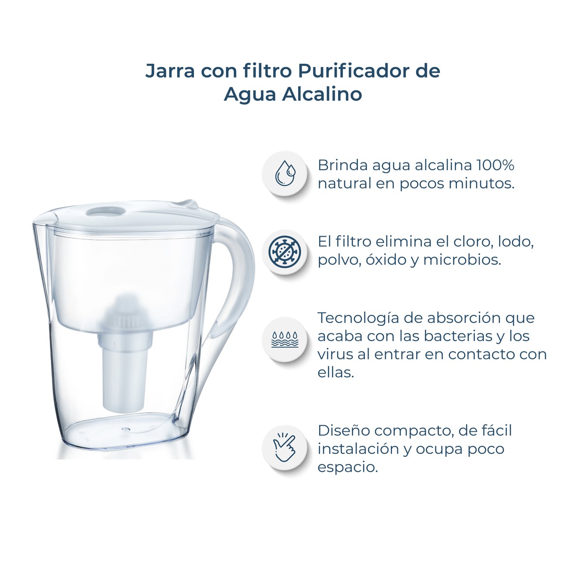 Miniatura 4 de Jarra Purificadora De Agua Alcalina 2.6