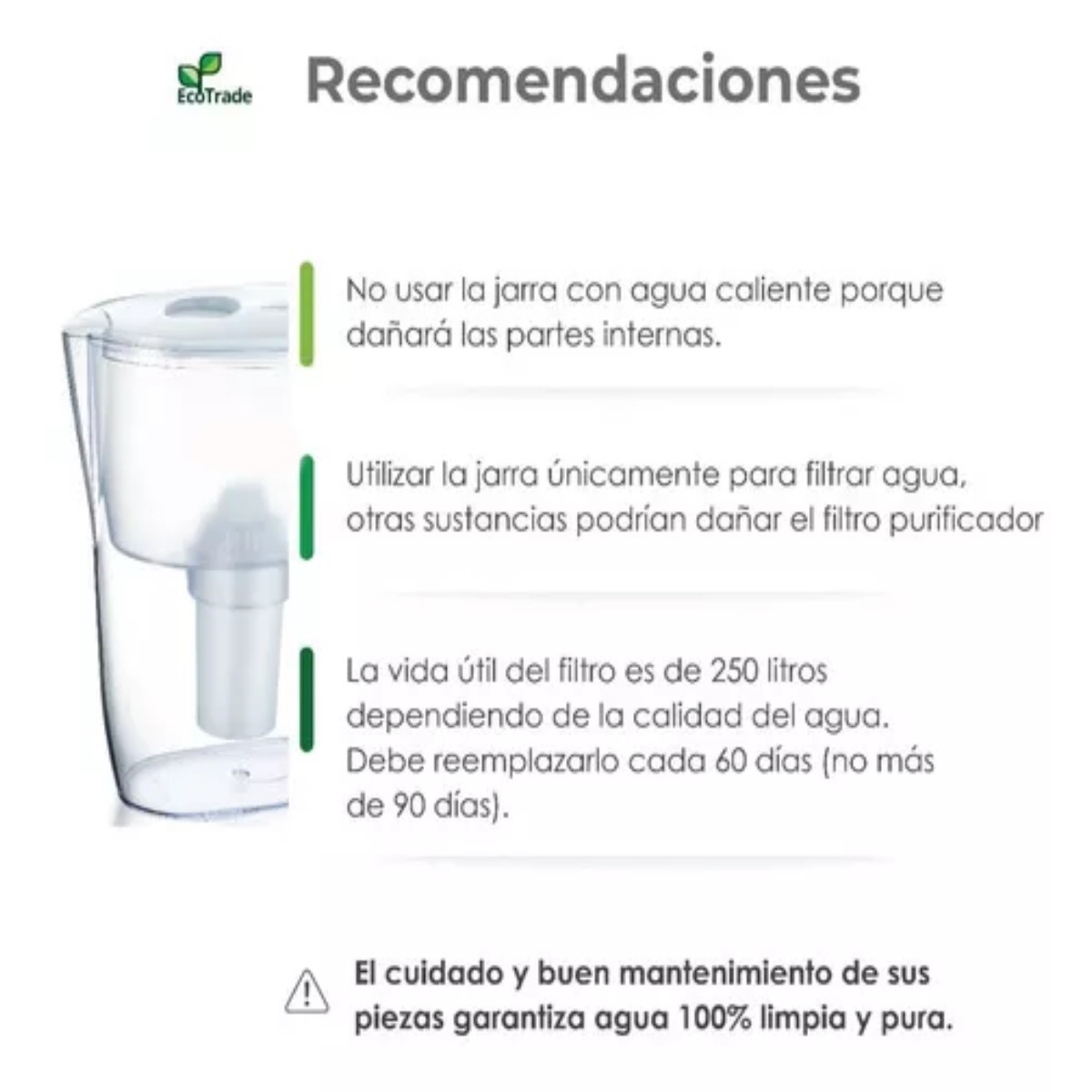 Miniatura 7 de Jarra Purificadora De Agua Alcalina 2.6