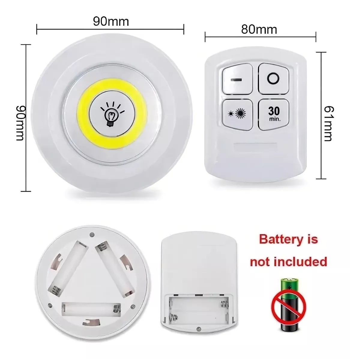 LUZ LED CON SENSOR X3