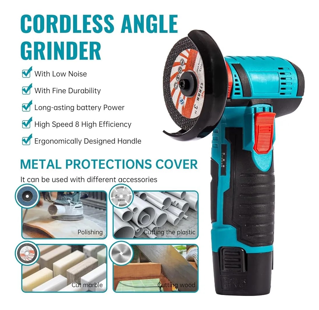 Mini Pulidora Amoladora angular 12 V