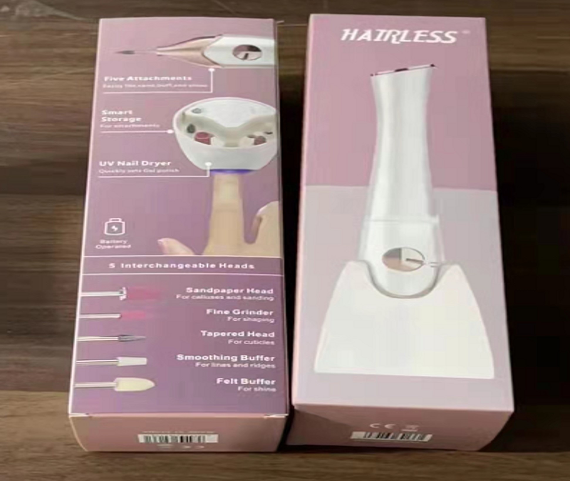 PULIDOR DE UÑAS + LAMPARA UN DEDO 2 EN 1