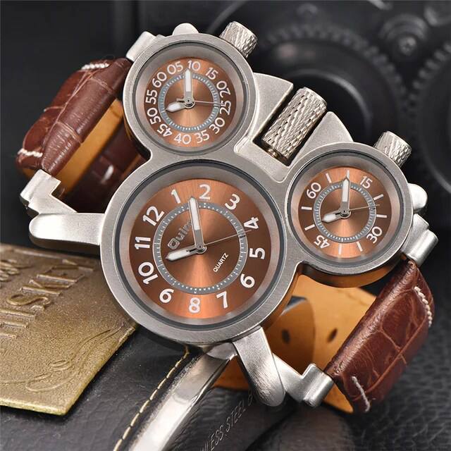 Reloj Oulm 1167 cuero