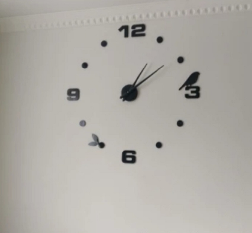 Miniatura 5 de RELOJ 3D TAMAÑO 100X100CM COLOR NEGRO