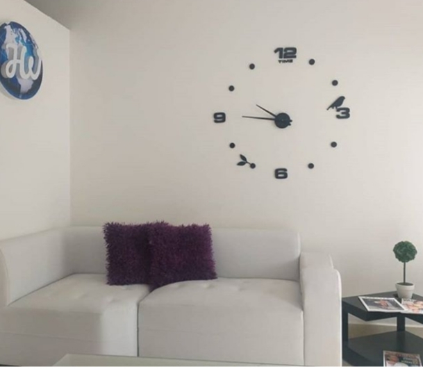 Miniatura 11 de RELOJ 3D TAMAÑO 100X100CM COLOR NEGRO