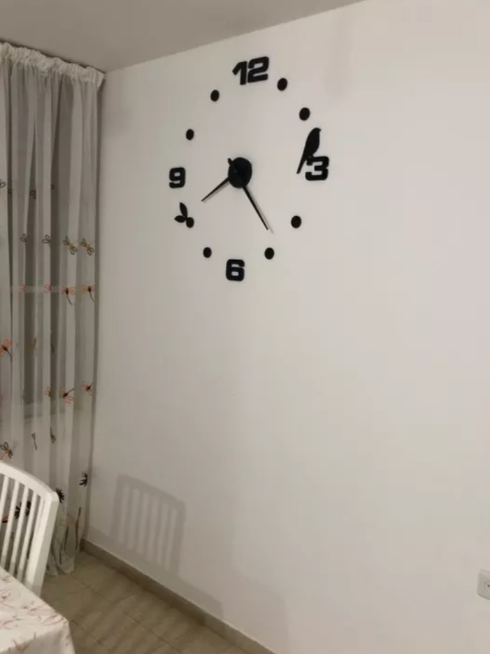 Miniatura 3 de RELOJ 3D TAMAÑO 100X100CM COLOR NEGRO