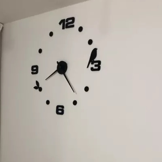 Miniatura 2 de RELOJ 3D TAMAÑO 100X100CM COLOR NEGRO