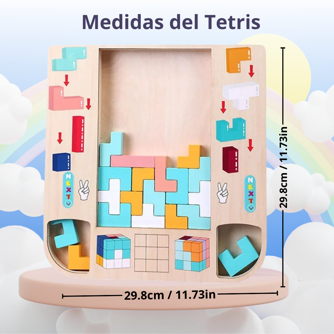 Miniatura 3 de ROMPECABEZAS DE MADERA TETRIS MONTESSORI