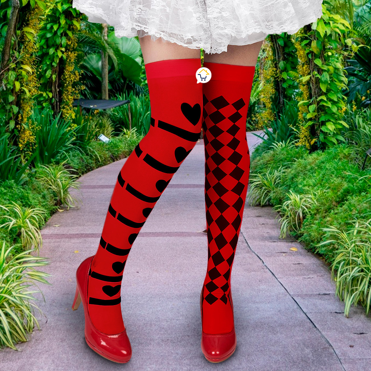 Medias Largas Arlequin Halloween BJ152