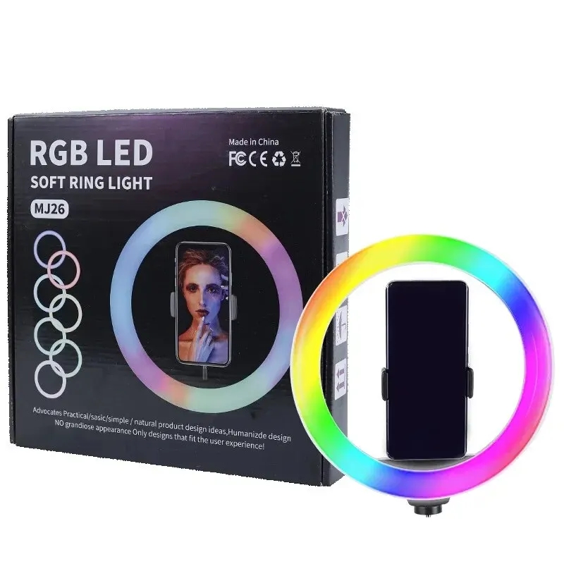 Miniatura 5 de ARO DE LUZ RGB MULTICOLOR 26 CM