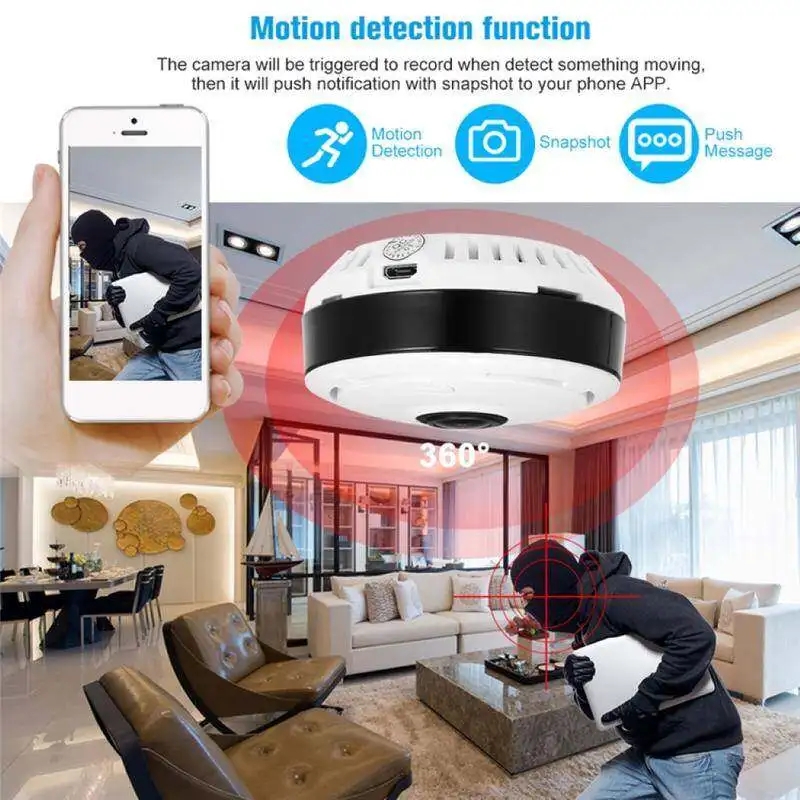 Miniatura 2 de CAMARA  SEGURIDAD WIFI 360 GRADOS V380