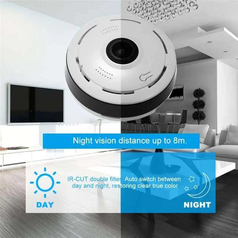 Miniatura 5 de CAMARA  SEGURIDAD WIFI 360 GRADOS V380