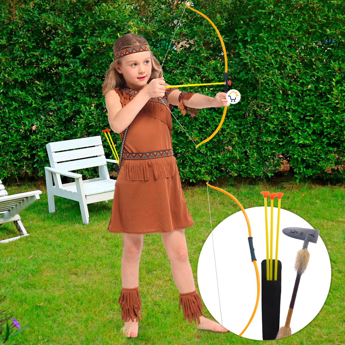 Miniatura 6 de Kit Accesorios Disfraz Indio FS9007AB