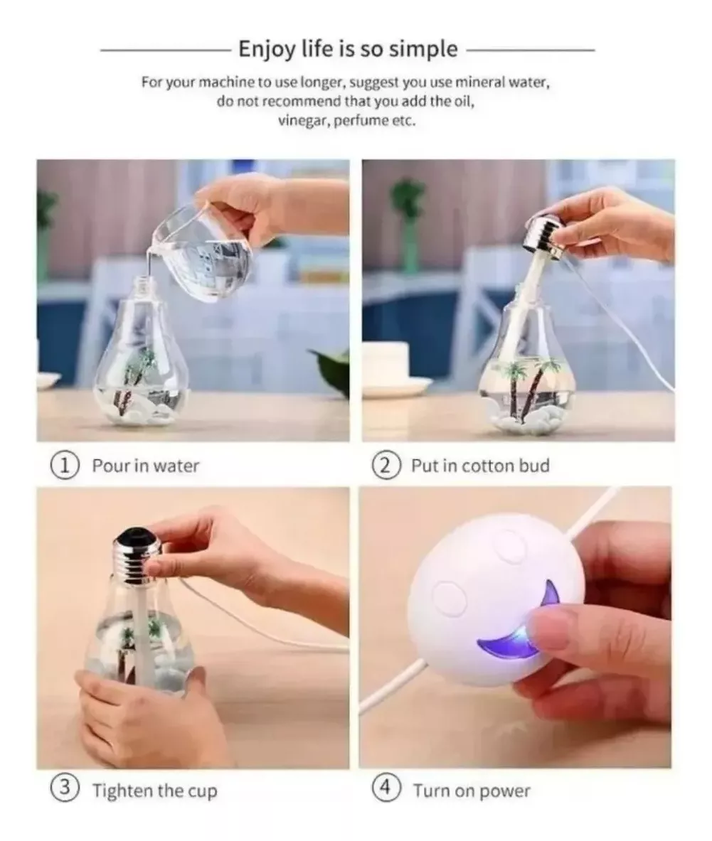 Miniatura 3 de Humidificador difusor  Bombillo