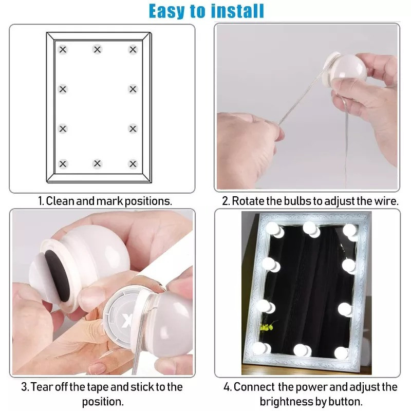 Miniatura 2 de Bombillas LED para espejo de maquillaje