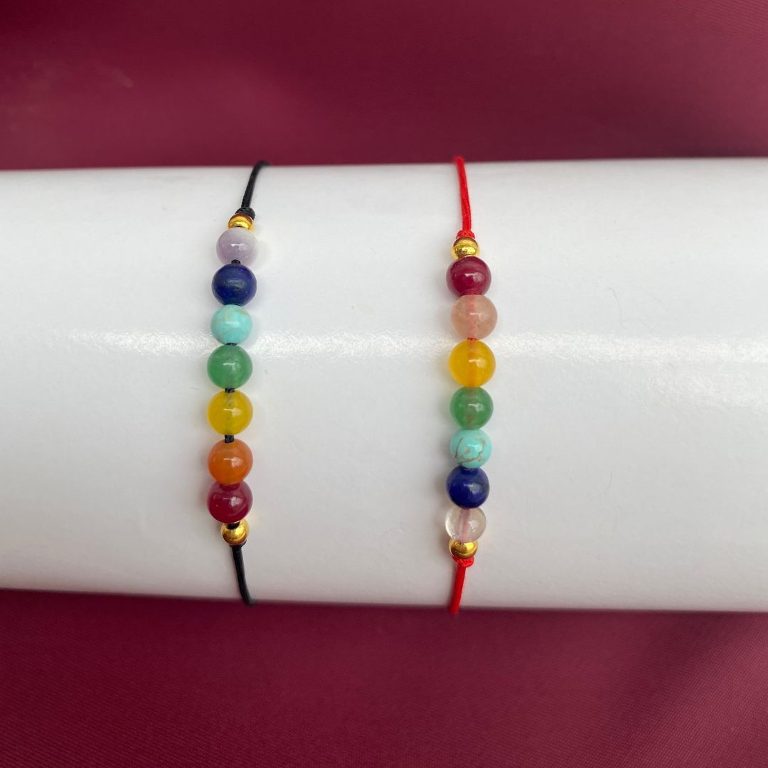 Miniatura 5 de Combo Pulseras en hilo de 7 chakras 2x1