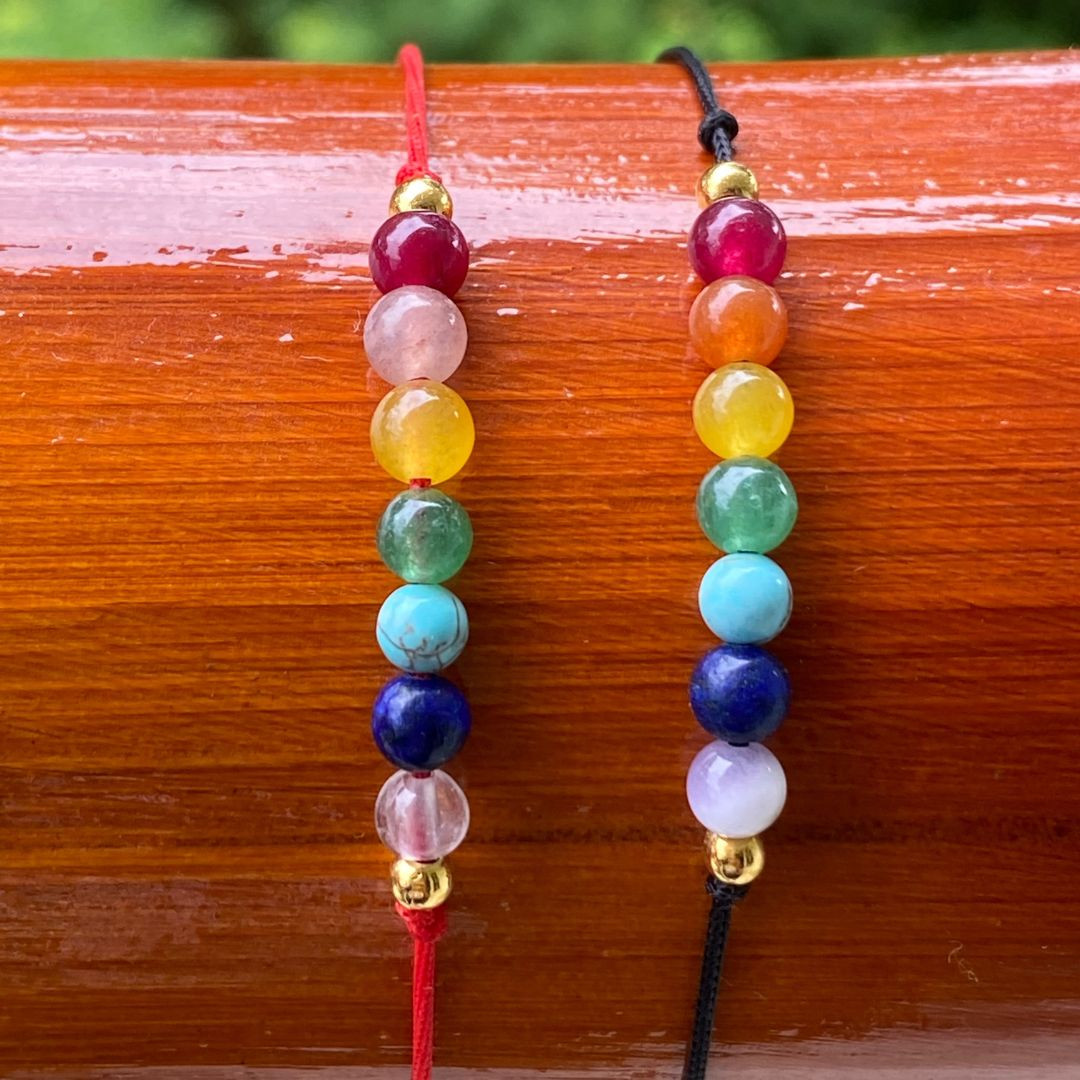 Miniatura 4 de Combo Pulseras en hilo de 7 chakras 2x1