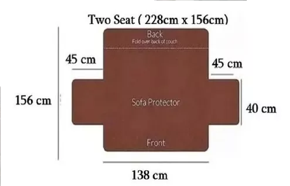 Forro Protector Sofá Muebles 2 Puestos