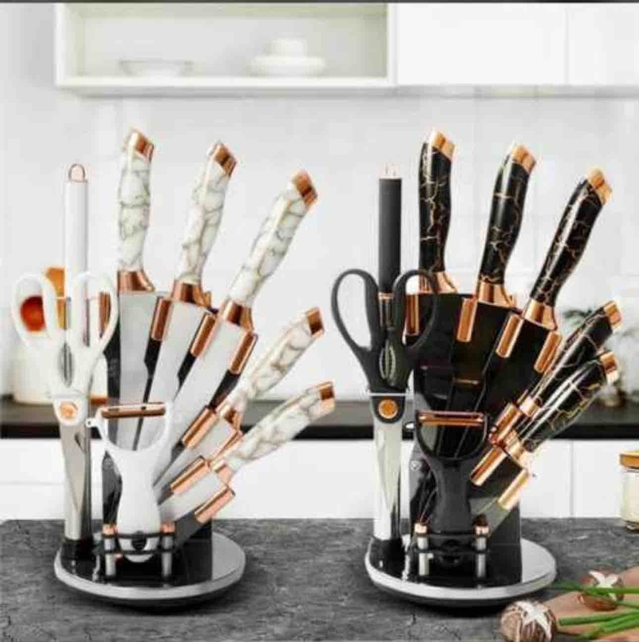 Miniatura 3 de Set de cuchillos mármol