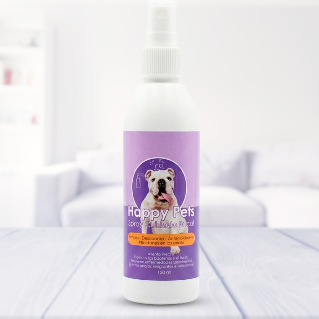 HAPPY PETS SPRAY CUIDADO BUCAL MASCOTAS