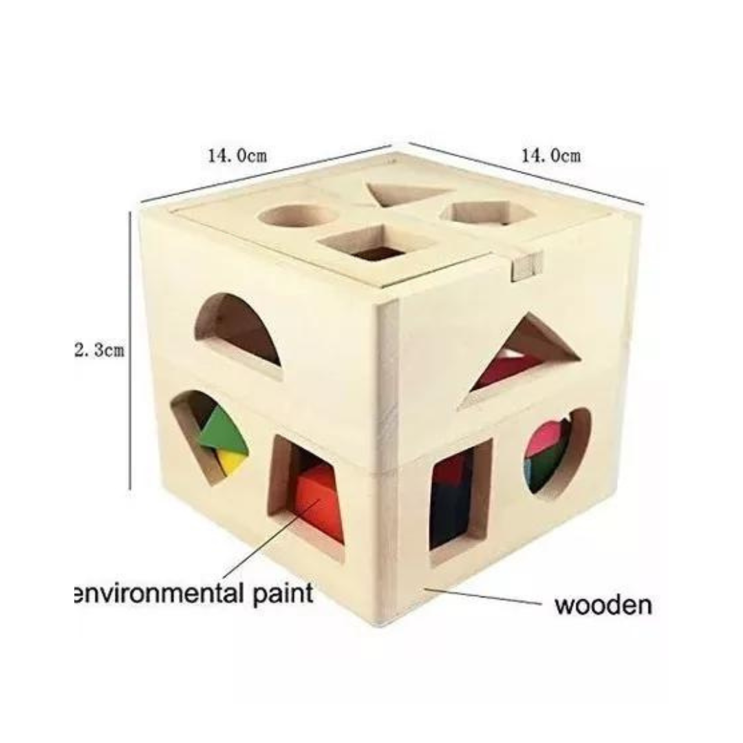 Miniatura 2 de Cubo De Madera Figuras Interactivo