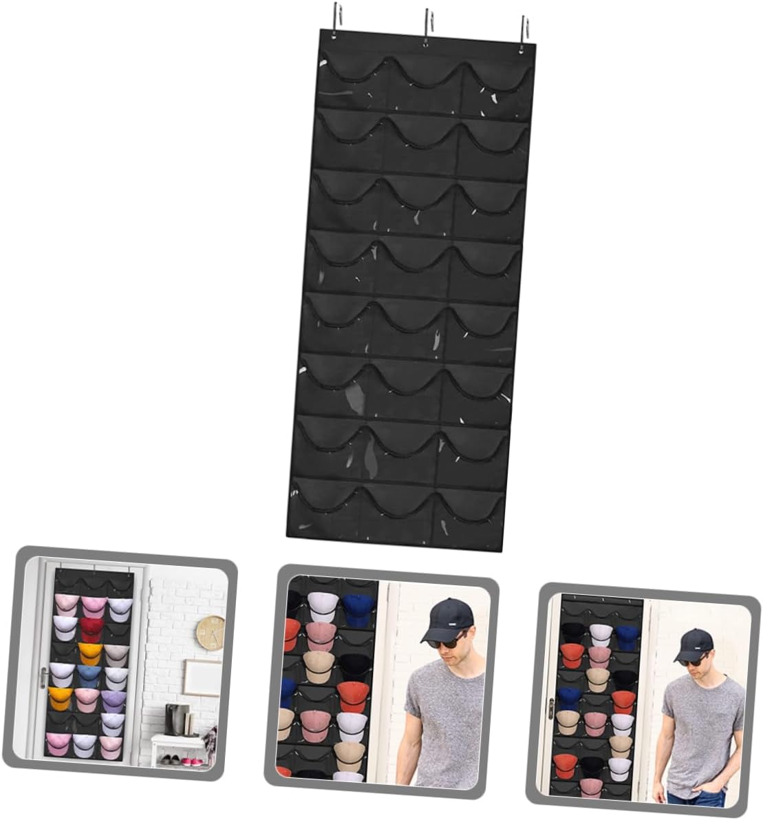 Organizador De Gorras Negro