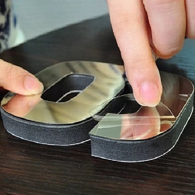 Miniatura 4 de RELOJ 3D GRANDE + FRASE EN VINILO DORADO