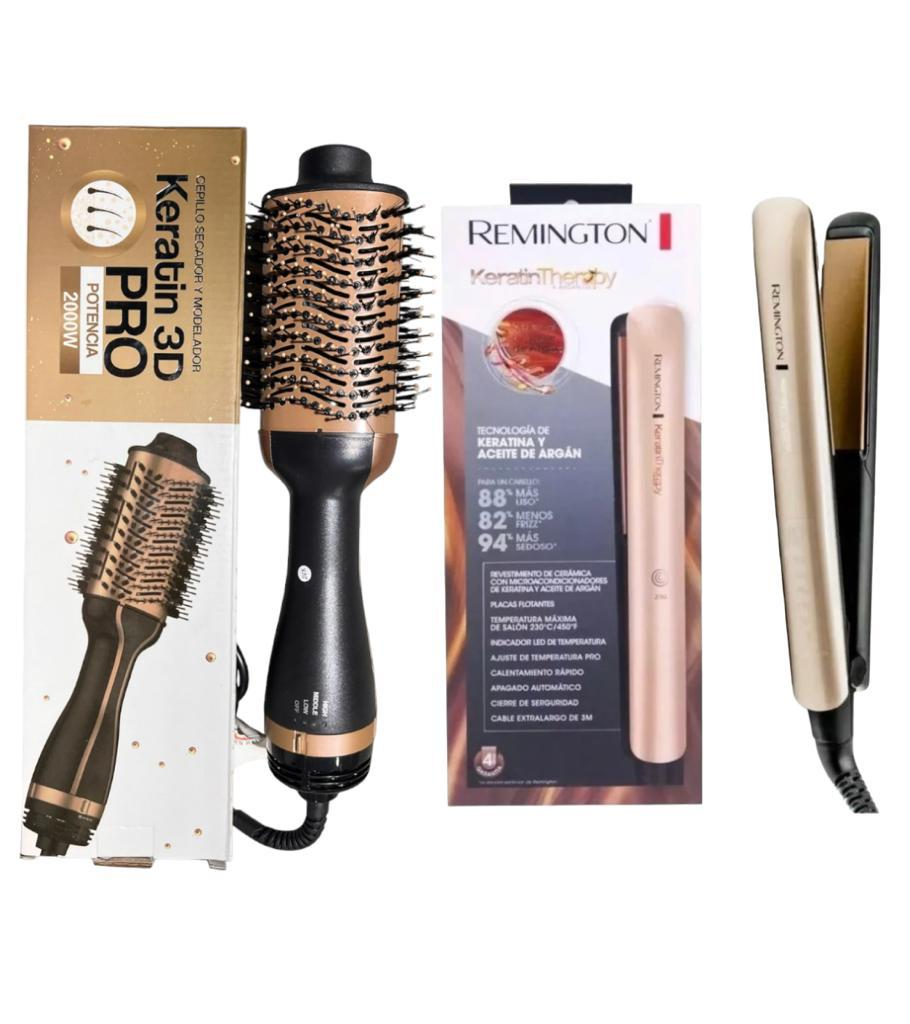 Miniatura 2 de Cepillo Secado Keratina+Plancha Keratina