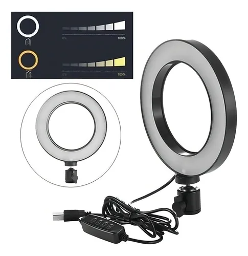 Anillo Aro De Luz Led 16cm Tripode