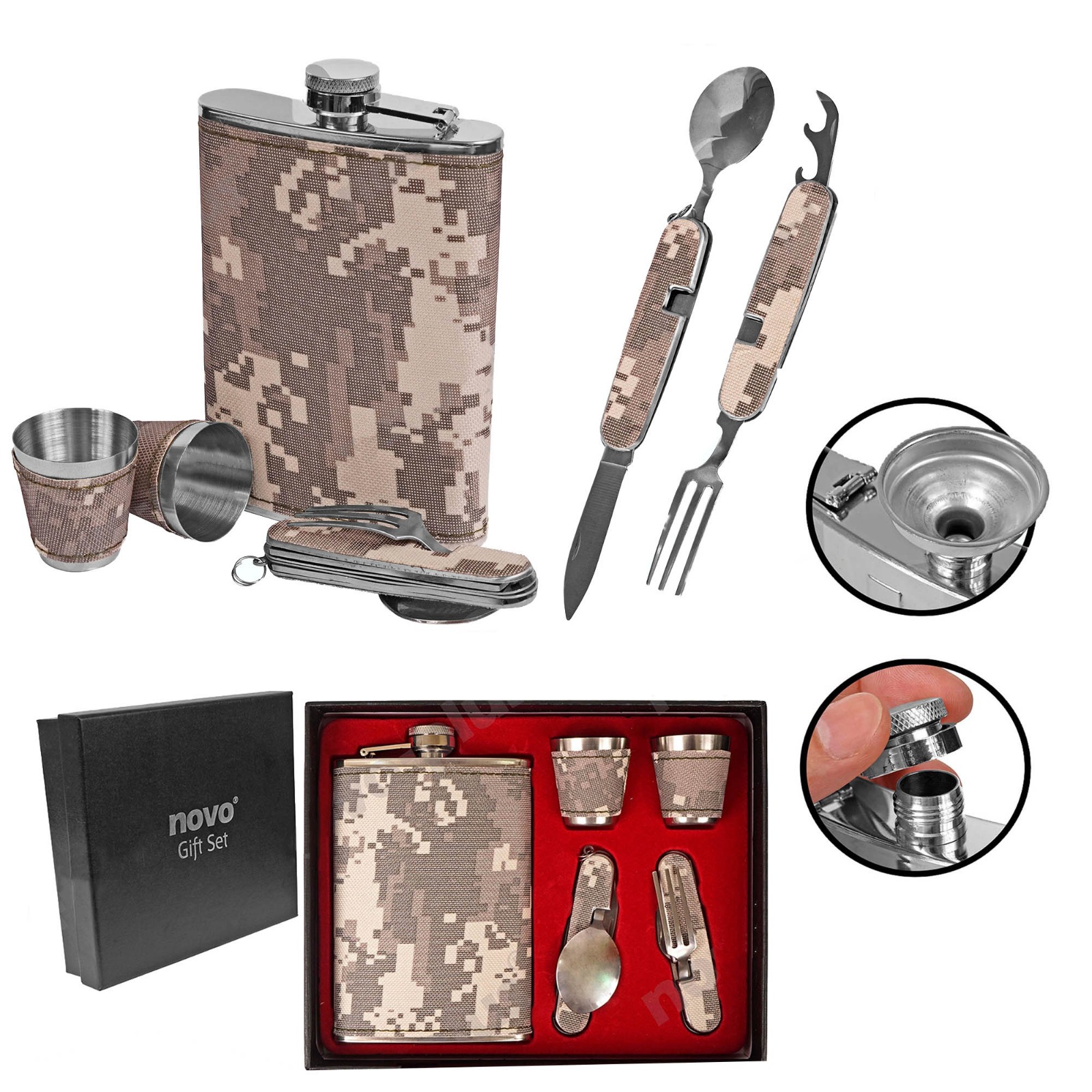 Wiskera Licorera y Accesorios De 8 Oz