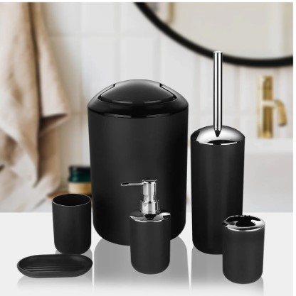 Juego Para Perro De Accesorios Para El Bano 6 Pieza