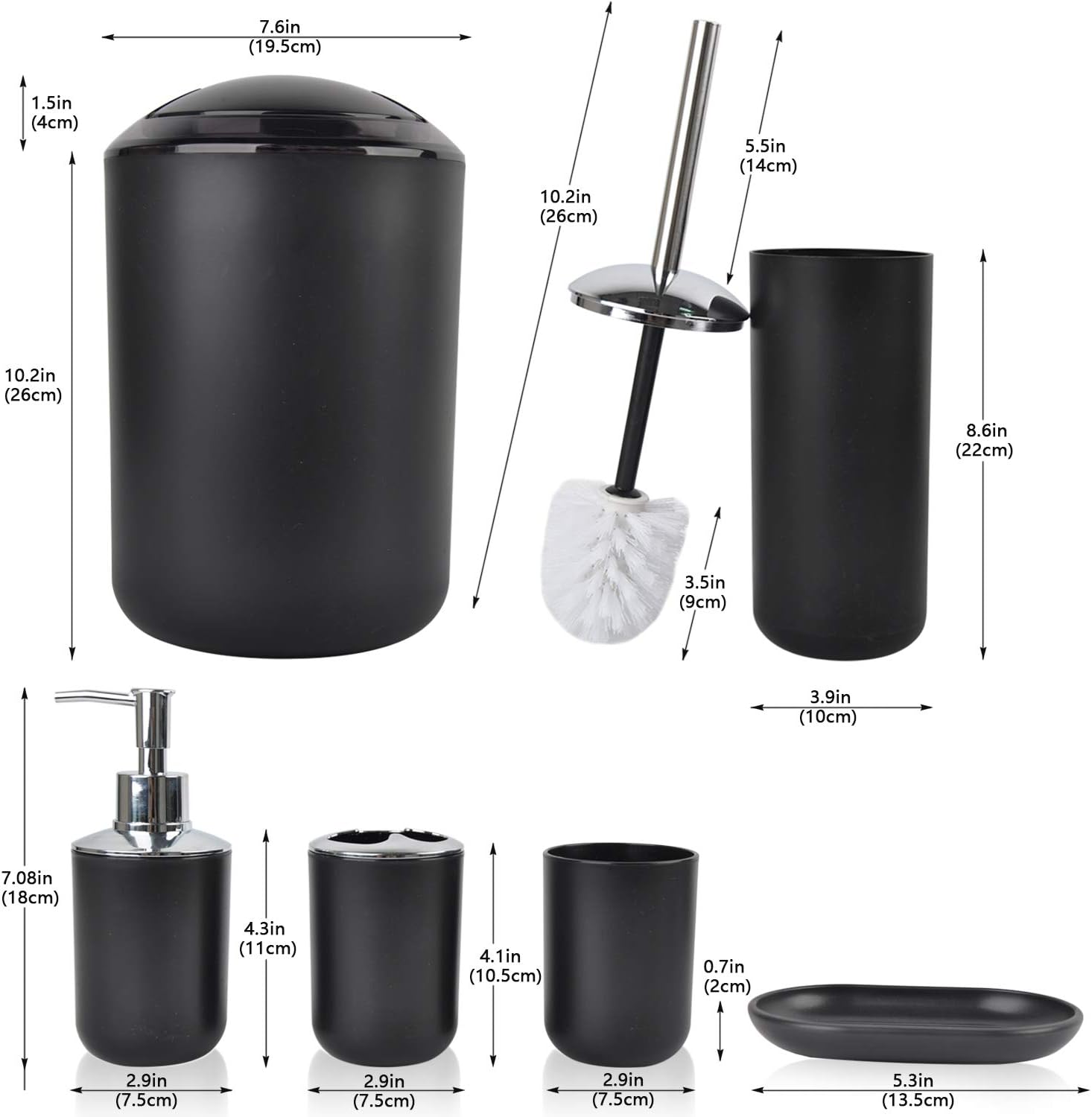 Juego Para Perro De Accesorios Para El Bano 6 Pieza 5