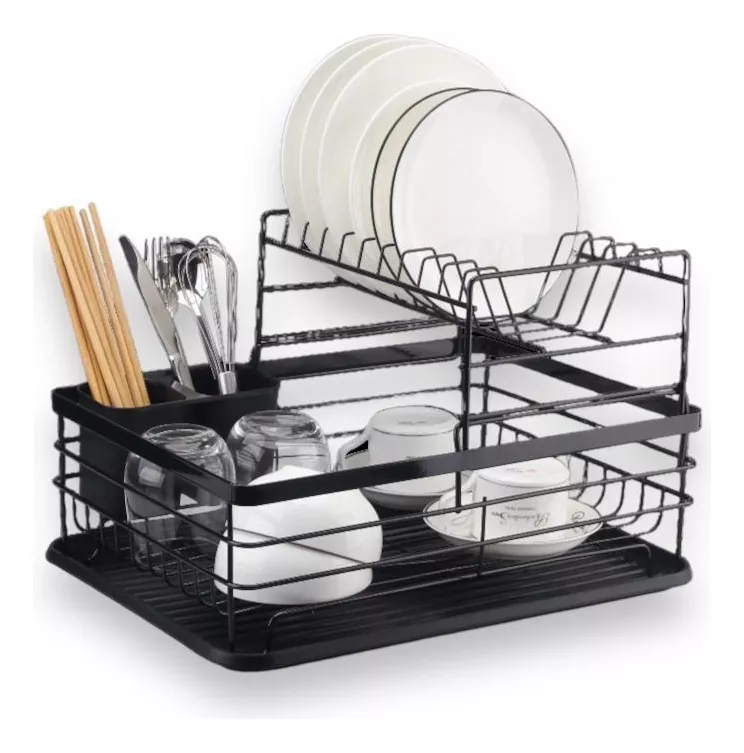 Escurridor 2 Niveles Con Bandeja Cubiert