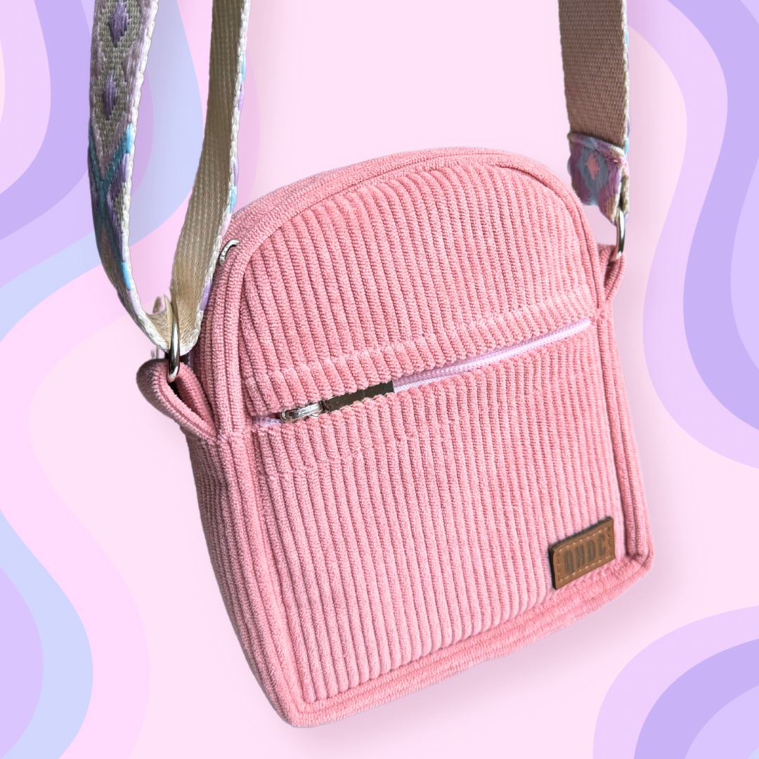 Mini Bag de Pana Rosa