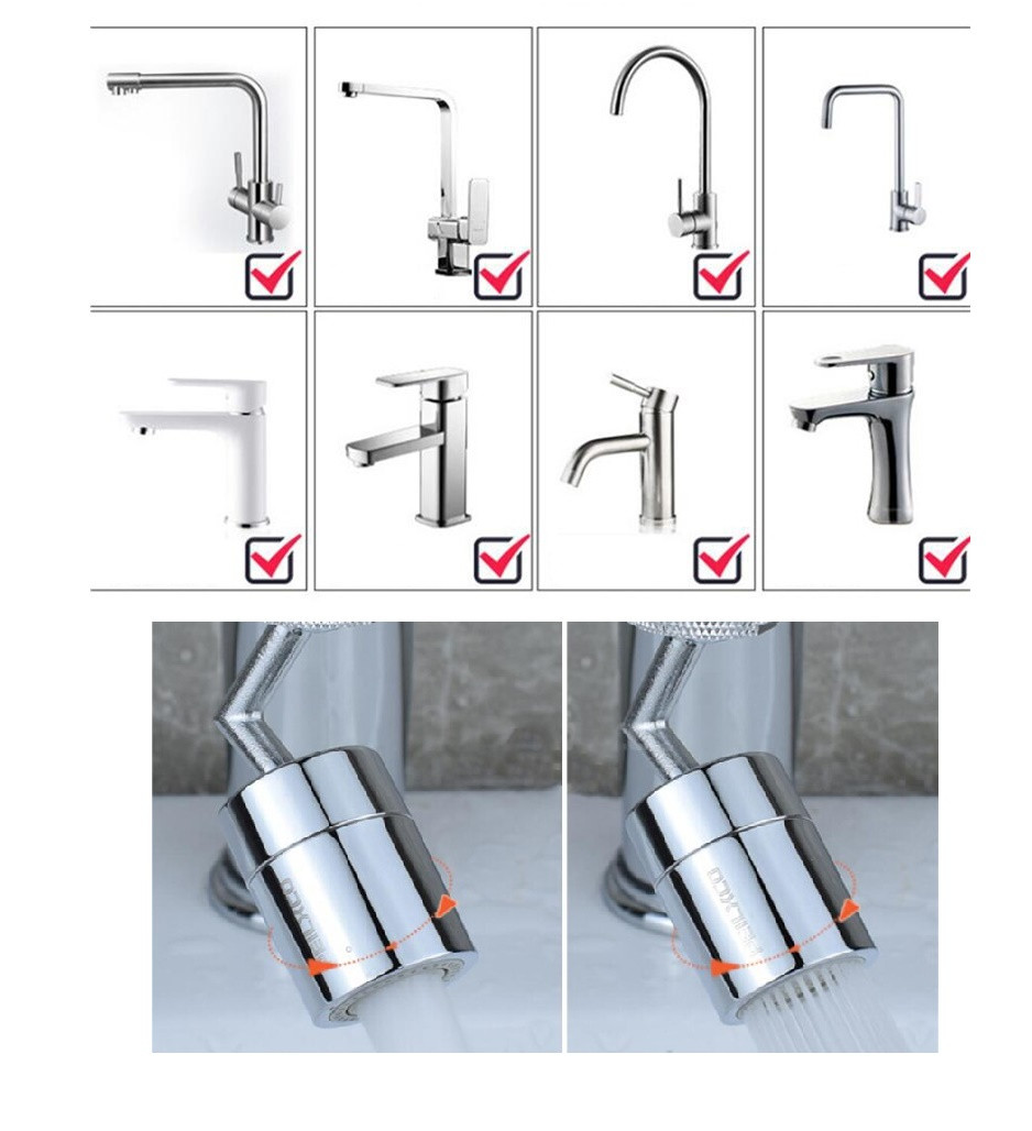 Miniatura 4 de Grifo metálico  Rotación 720° Universal