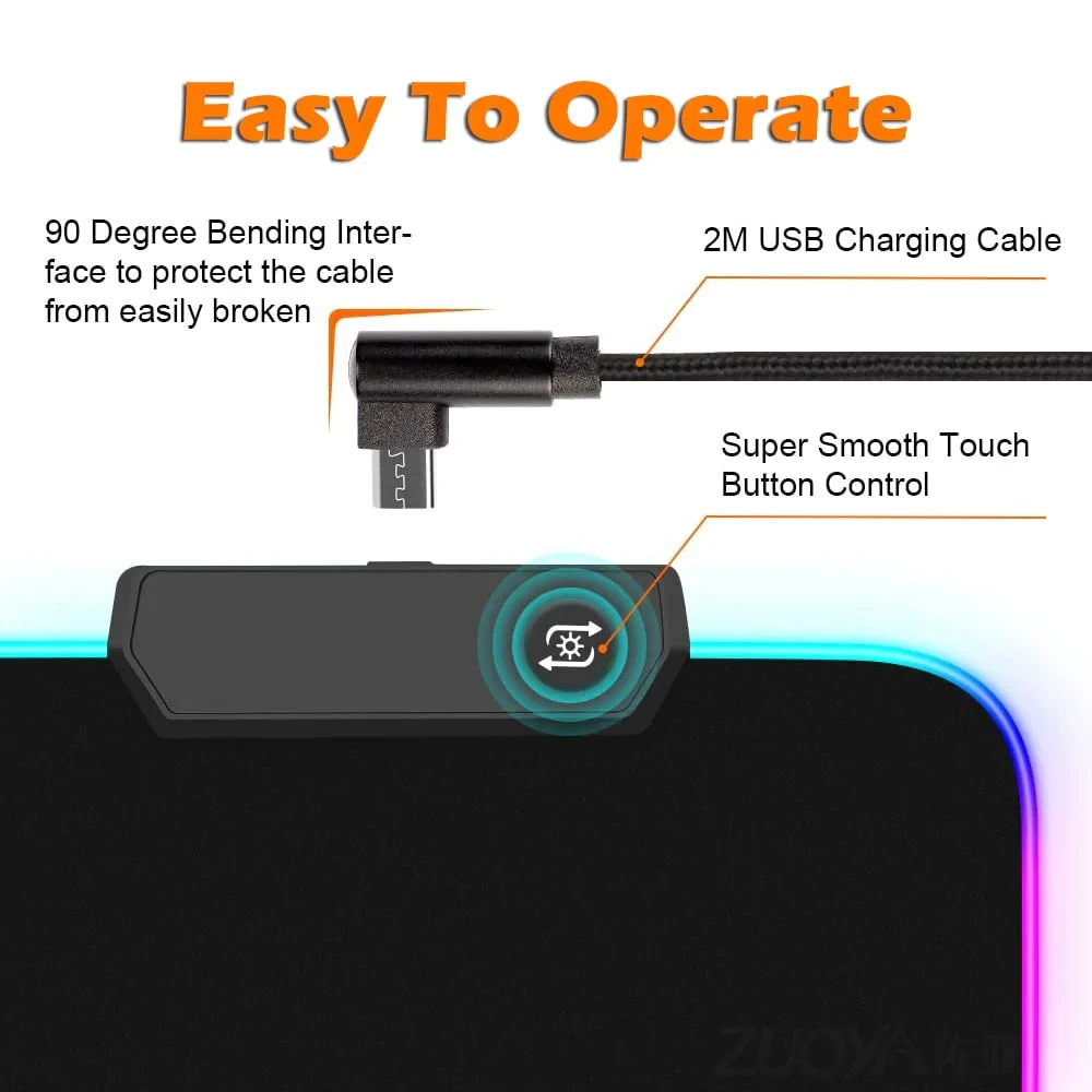 Miniatura 2 de Tapete Pad Mouse Gamer Rgb