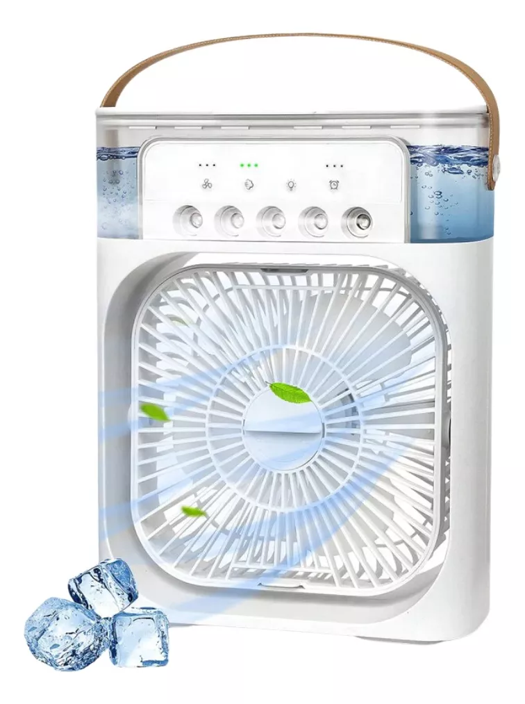 Vista 2 de Aire Acondicionado Portatil + Ventilador - Aire: Negro