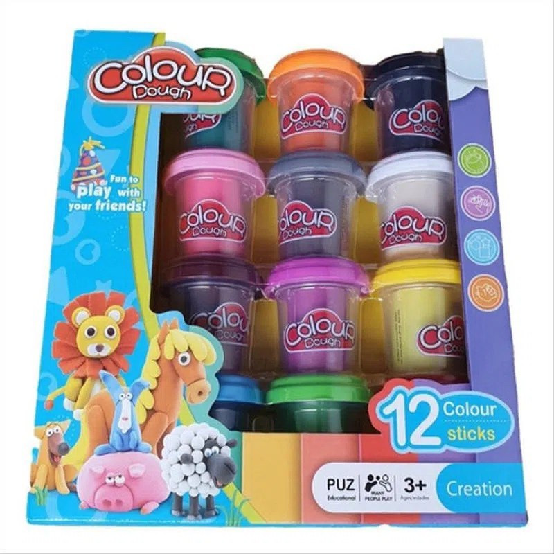 Miniatura 4 de Set x 12 Plastilina Colour Dough