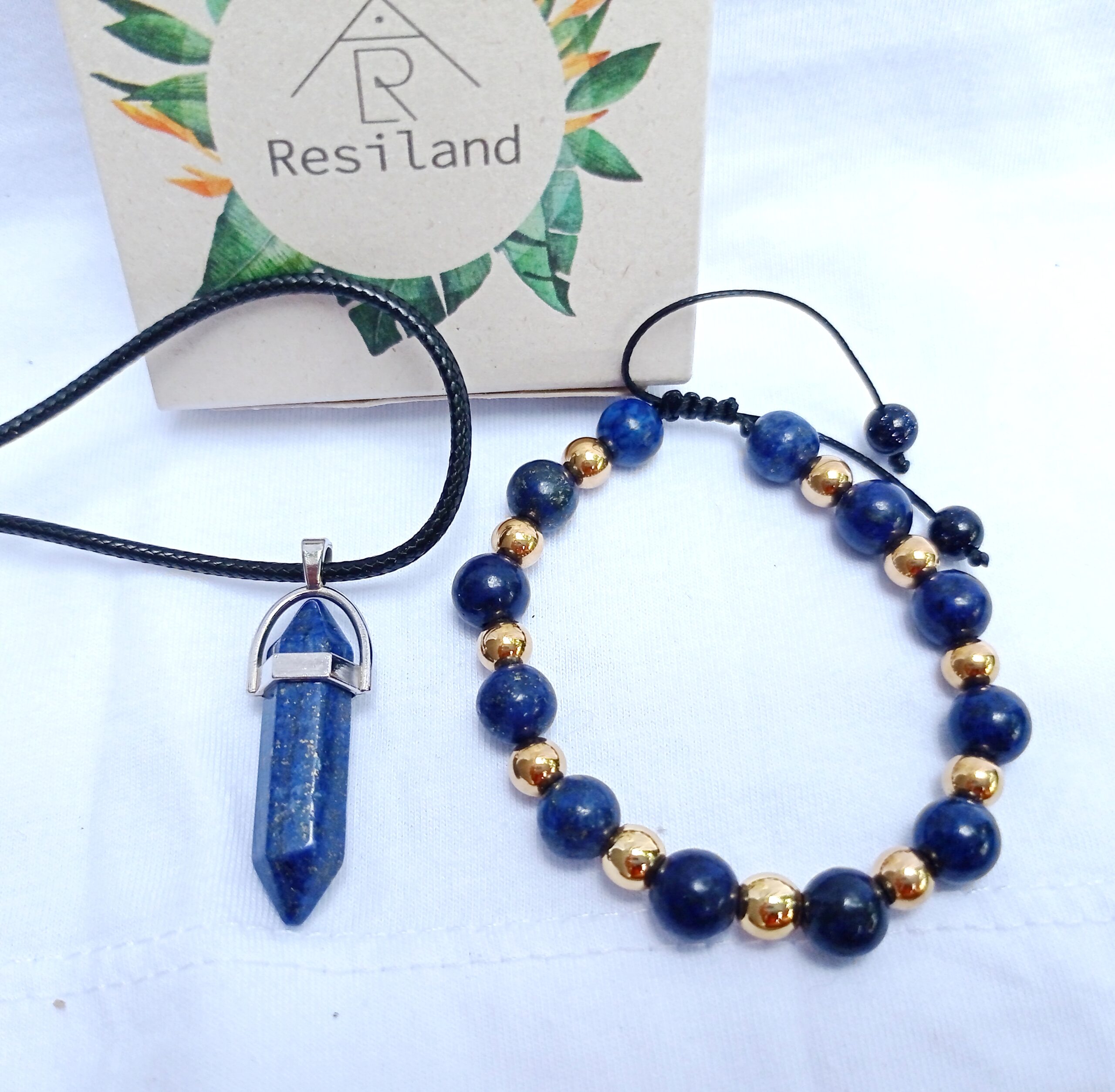 Miniatura 5 de Combo Lapislázuli (Colgante + Pulsera)