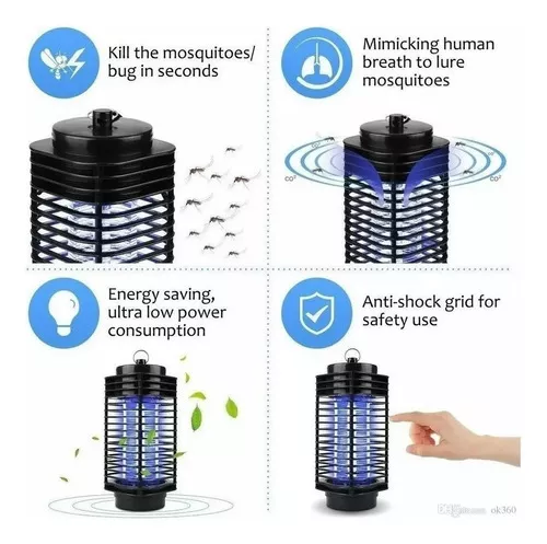 Miniatura 6 de Lampara Mata Mosquitos Eléctrico Portati