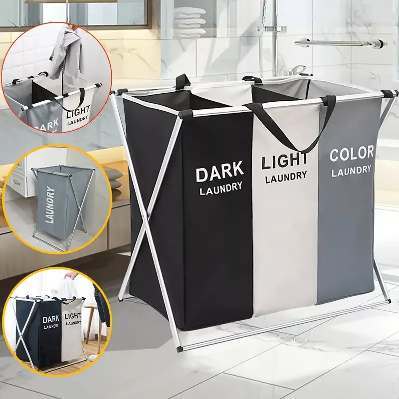 Miniatura 2 de Cesto Organizador De Ropa Sucia 3 Compar