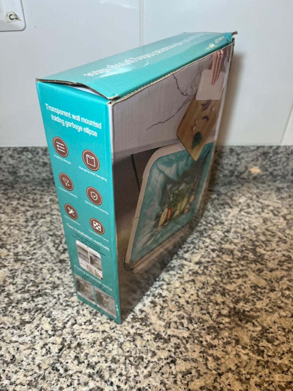 CUBO DE BASURA PLEGABLE PARA COCINA