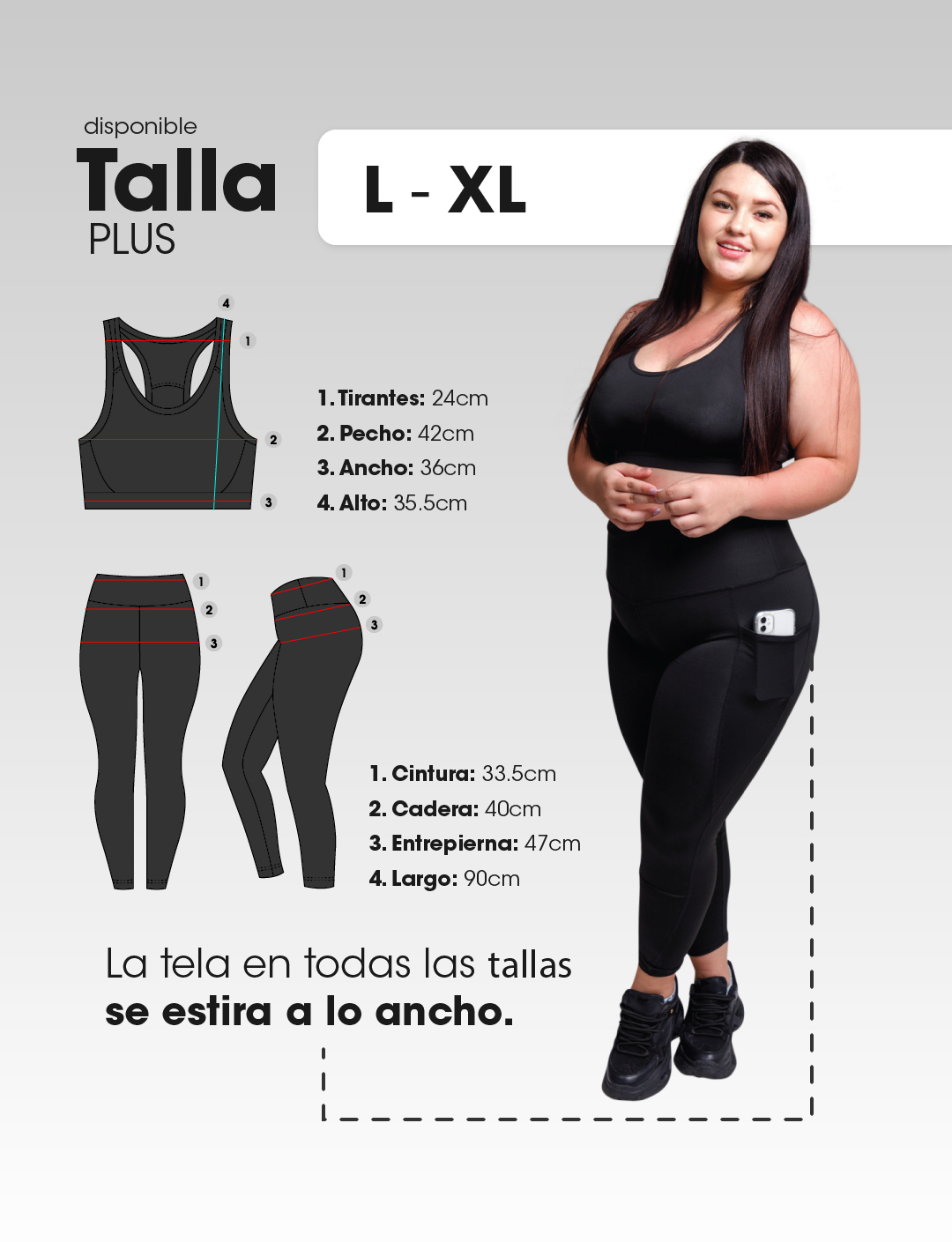 CONJUNTO DEPORTIVO NEGRO L - XL