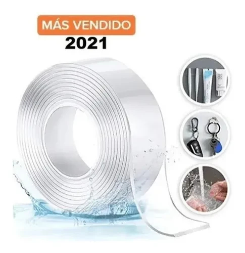 Miniatura 3 de Cinta Adhesiva Gel Removible Lavable 1M