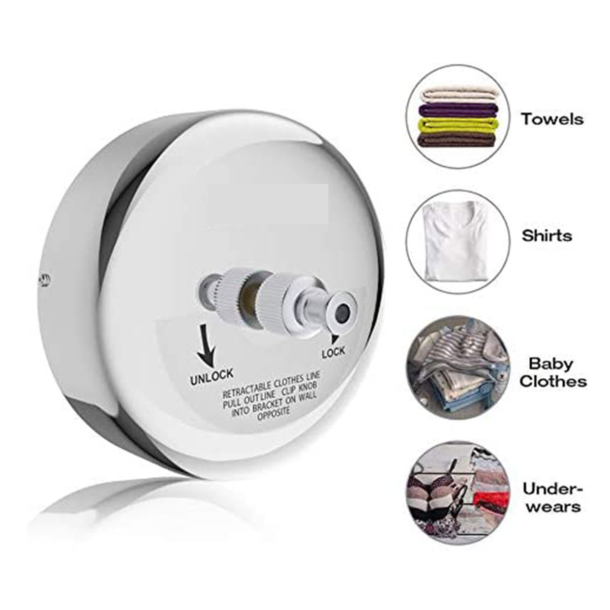 Tendedero retractil de ropa