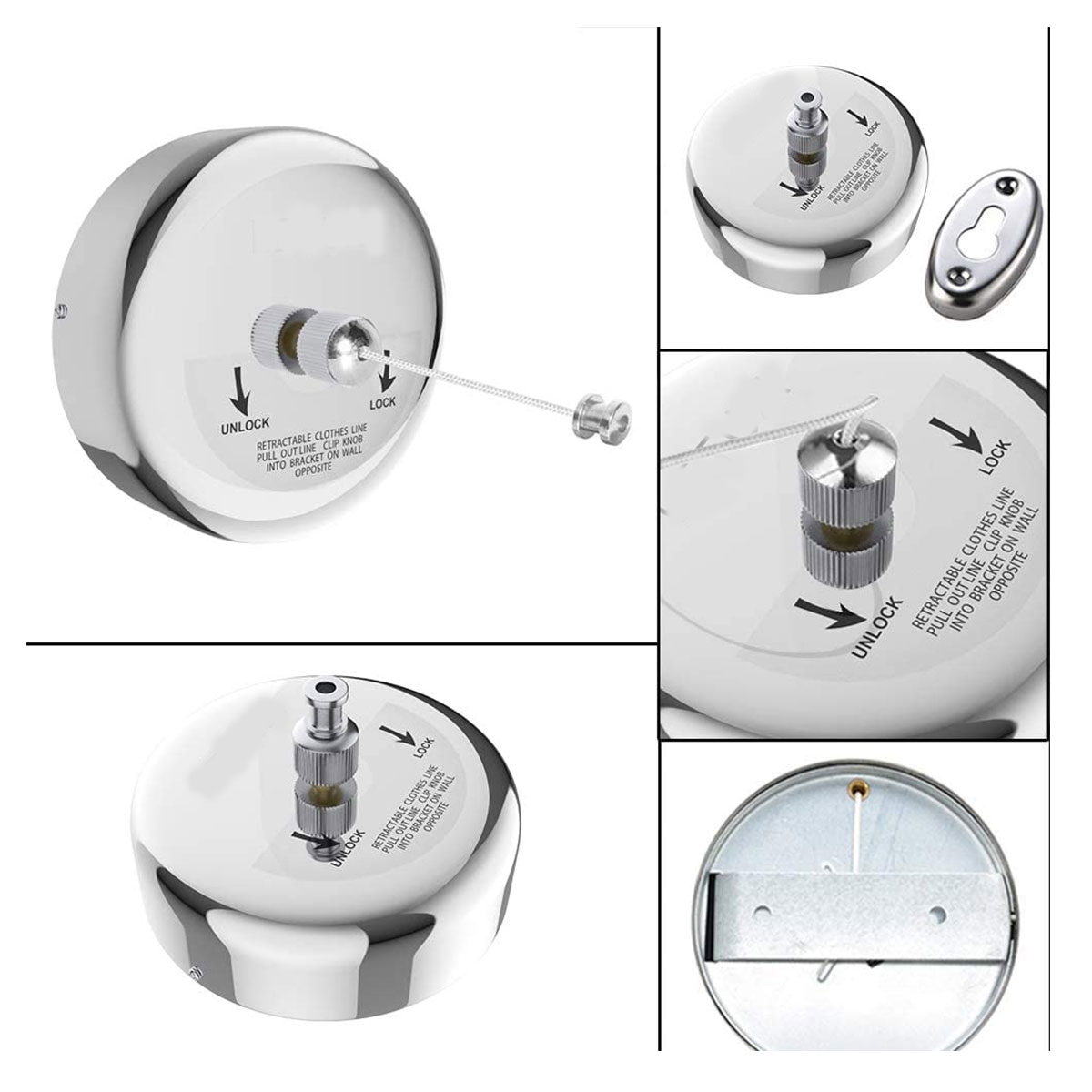 Miniatura 5 de Tendedero retractil de ropa