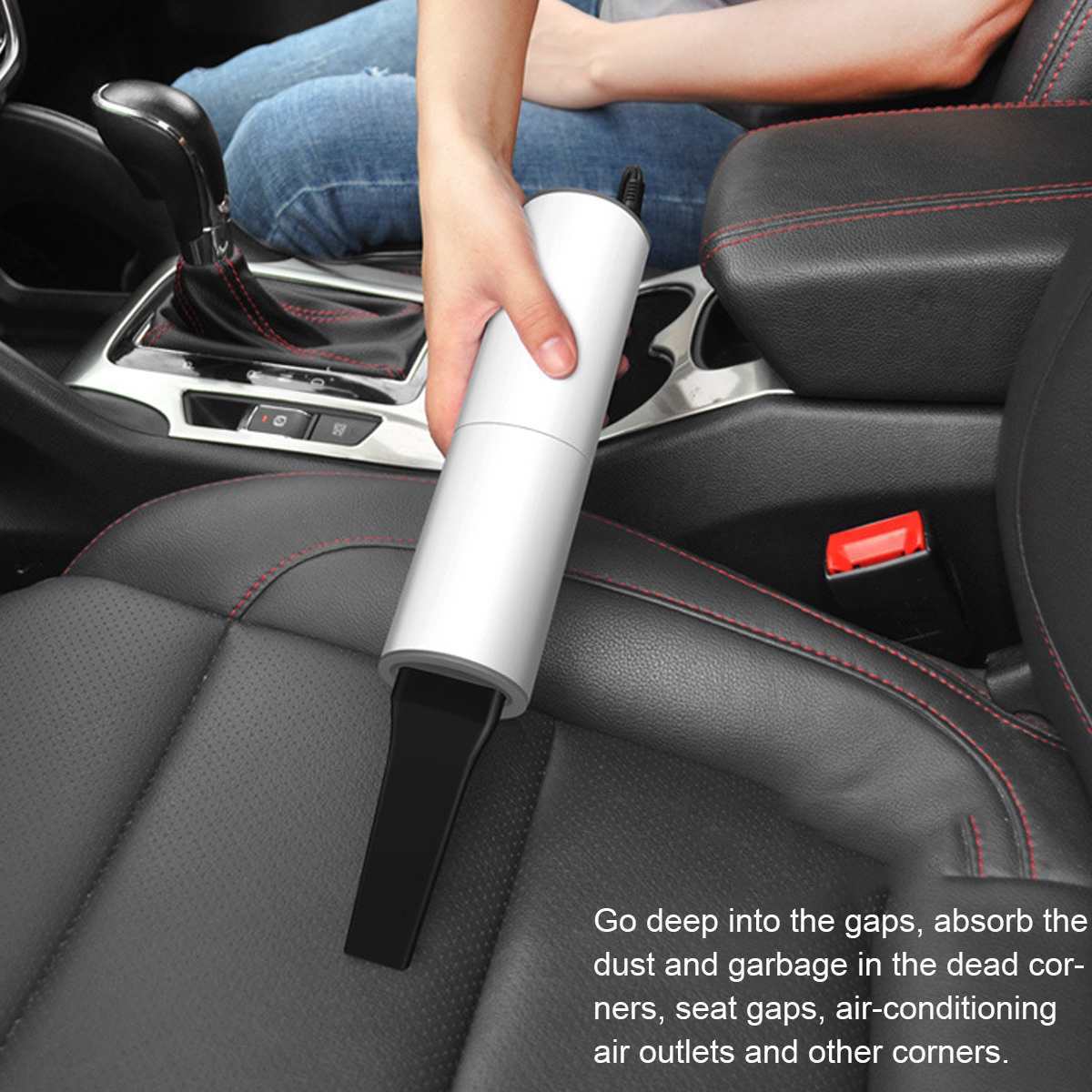 Vista 3 de Aspiradora para carro pequeña - COLOR: BLANCO