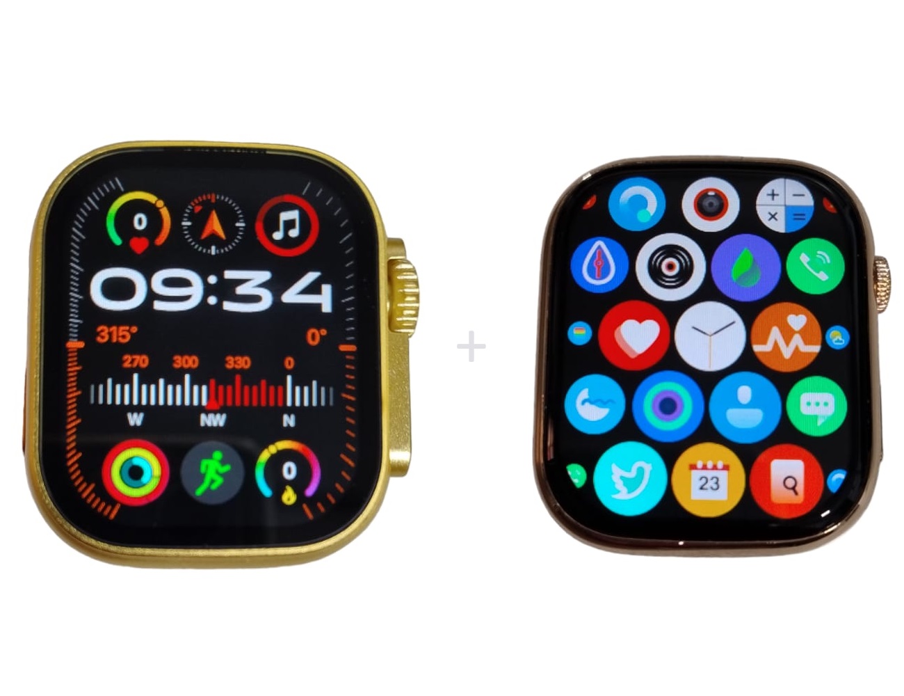 2 Relojes Inteligentes 7 Manillas Set