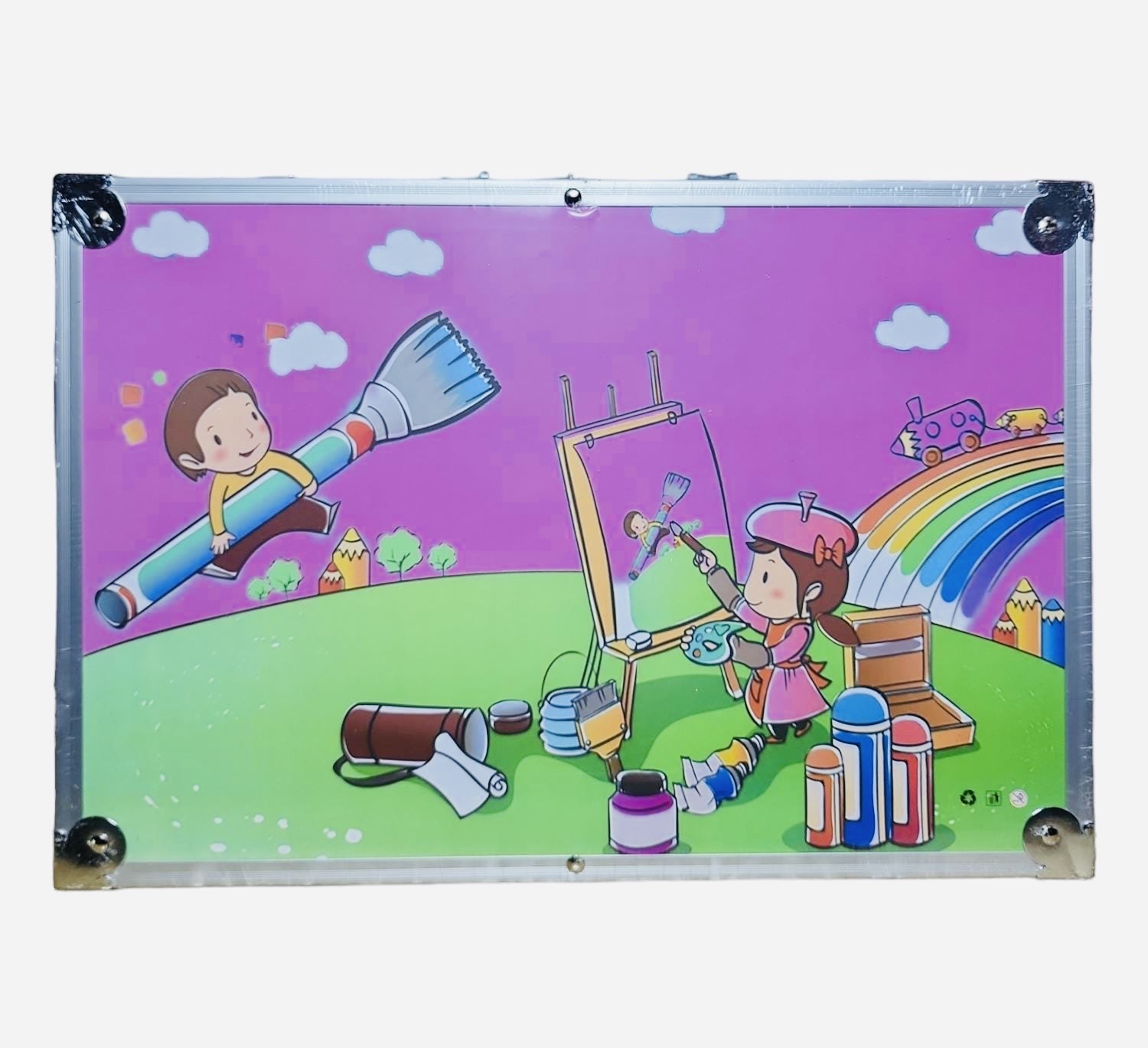 Vista 2 de Set de Arte Caja Metálica 145 Pcs - 6002: 2UNICORNIOROSA