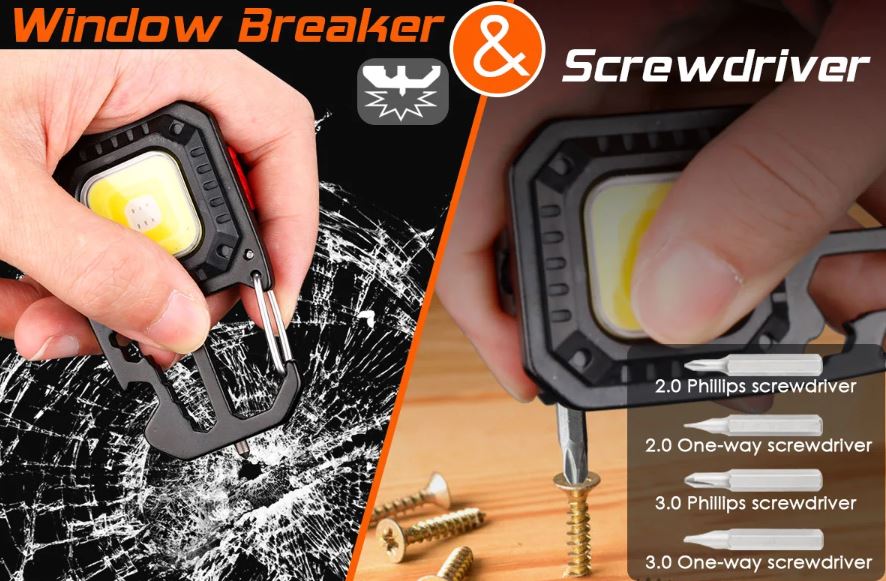 Miniatura 5 de Linterna llavero recargable multiusos